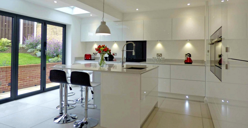 White Fitted Kitchen By Grand Interior Designs UK In Sheffield